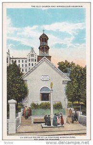 The Old Church & Miraculous Fountain, Ste Anne De Beaupre, Quebec, Canada, 19...