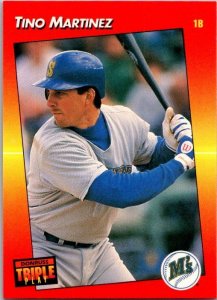 1992 Donruss Baseball Card Tino Martinez Seattle Mariners