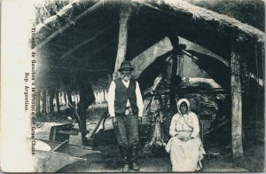 Argentina Vivienda de Gauchos a la Frontera Del Chago Native Indians C044