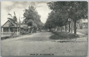 MT. POCONO PA MAIN STREET ANTIQUE POSTCARD