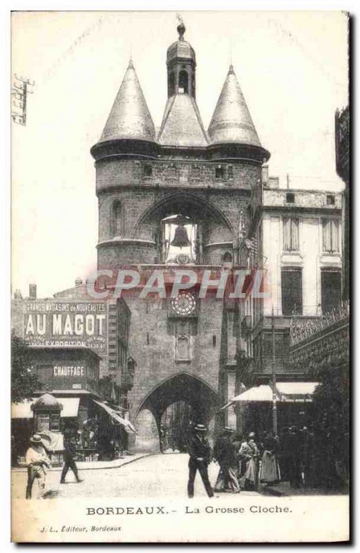 VINTAGE POSTCARD Bordeaux the Large Bell