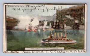 323 STAMP NAVAL SHOW ST. LOUIS WORLDS FAIR EXPO POSTCARD 1904