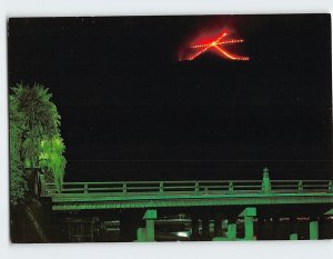 Postcard Daimoji Okuribi (Bonfire) Kyoto Japan