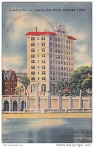 Lakeland Terrace Hotel on Lake Mirror, Lakeland Florida 1950