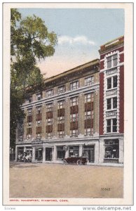 STAMFORD, Connecticut, 1900-1910's; Hotel Davenport, Classic Cars