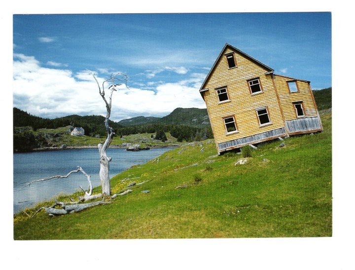 British Harbour Trinity Bay, Newfoundland, Large 5 X 7 Postcard