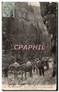 The Dauphine - Route Villard de Lans has Pont in Royans hitch Oxen - Old Post...