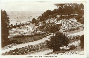 Essex Postcard - Gardens and Cliffs - Westcliff on Sea - Ref TZ6495