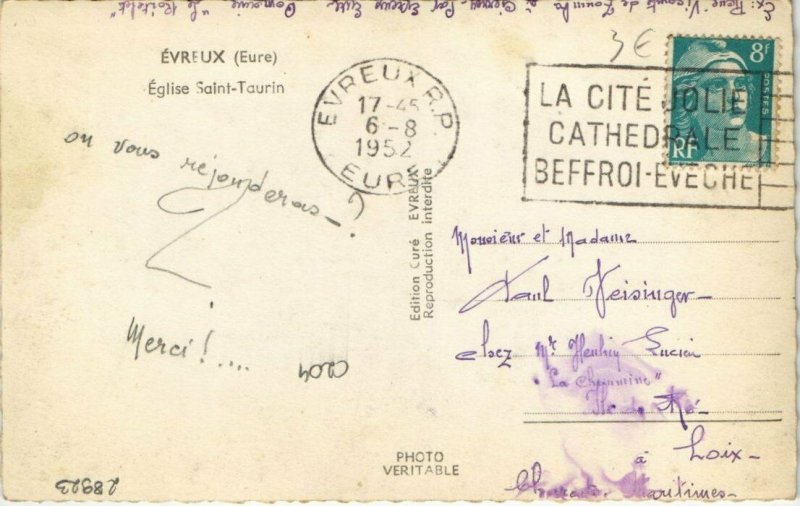 CPA ÉVREUX-Église St-Taurin (28923)