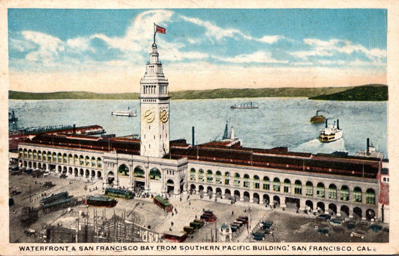 California San Francisco Waterfront and San Francisco Bay From Southern Pacif...