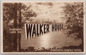 Walker House Hotel Toronto Ontario ON Advertising c1915 Postcard H64