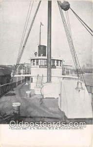 Looking Aft, SS Howard M & M Transportation CO Ship Unused 