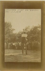 Beloit College Freshman Class Stunt on Big Hill Day October 13th 1908 Wisconsin 