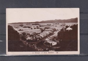 FIJI, A GLIMPSE OF SUVA HARBOUR, 41, c1910 real photo ppc., unused.