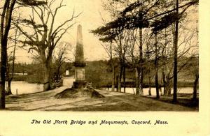 MA - Concord. The Old North Bridge and Monuments