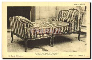 Old Postcard Louis XV in two parts Day bed