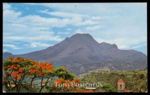 Mt. Pele Volcano view from St. Pierre - Martinique