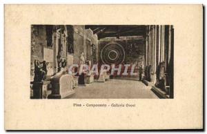Old Postcard Pisa Camposanto Galleria Ovest