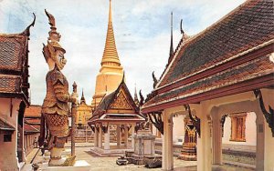 Golden Chedi, Yak Demon Giant and Rishi Hermit Bangkok Thailand 1963 Missing ...