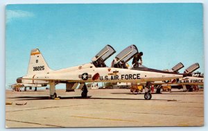 U.S. AIR FORCE ~ Fighter Plane T-38 ADVANCED JET PILOT TRAINER  Postcard