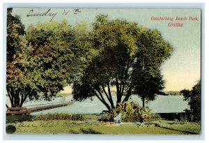 1906 Couchiching Beach Park Orillia Canada, Glen Ridge NJ Posted Postcard