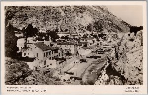 GIBRALTAR Catalan Bay Real Photo Postcard Beanland Malin View H82