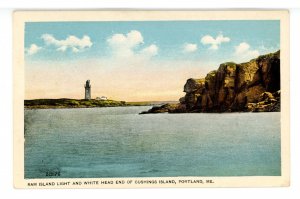 ME - Portland.  Ram Island  Lighthouse, Cushings Island