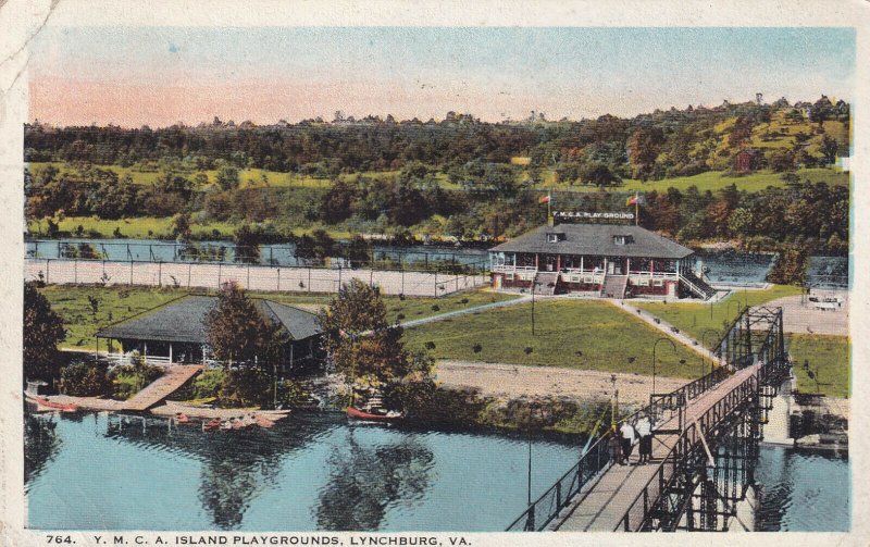 LYNCHBURG, Virginia, PU-1922; Y.M.C.A., Island Playgrounds