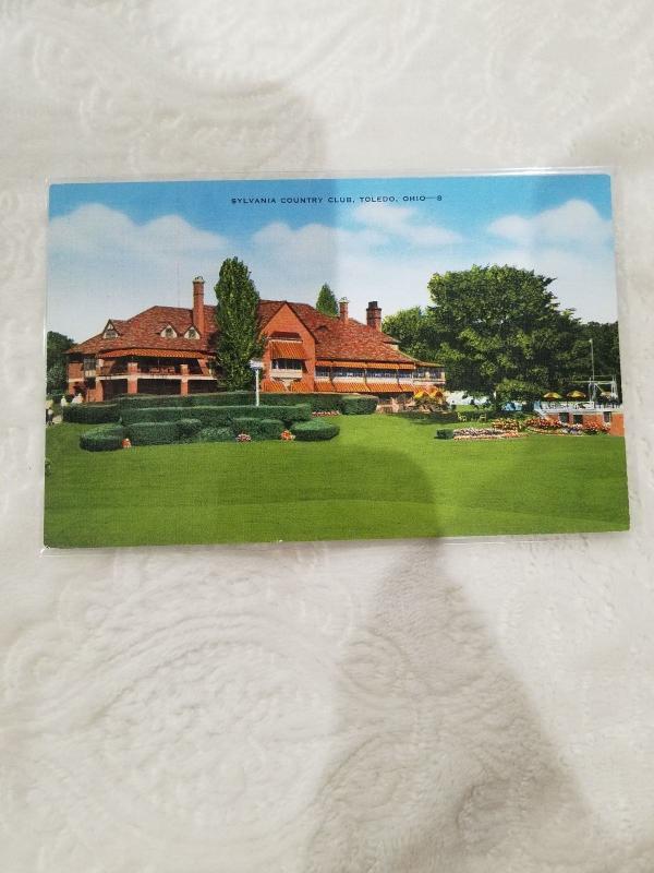 Antique/Vintage Postcard, Sylvania Country Club, Toledo, Ohio