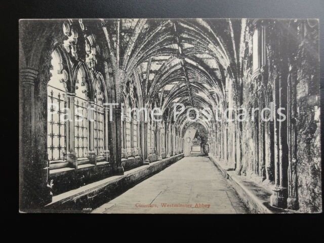 c1904 London: Westminster Abbey, Cloisters