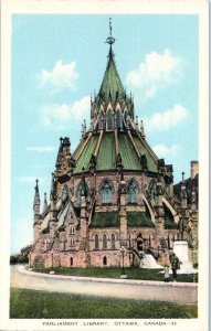 Parliament Library Ottawa Canada Postcard