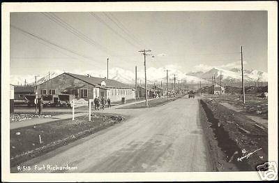 Fort Richardson Alaska Service Office 40s Robinson RPPC