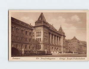 Postcard Kir. József műegyetem Budapest Hungary