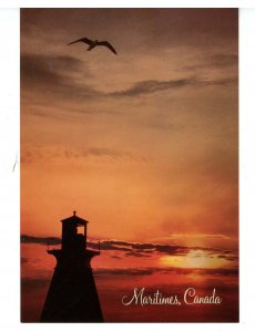 Canada - The Maritimes. Lighthouse at Sunset  (4.75 x 6.75)