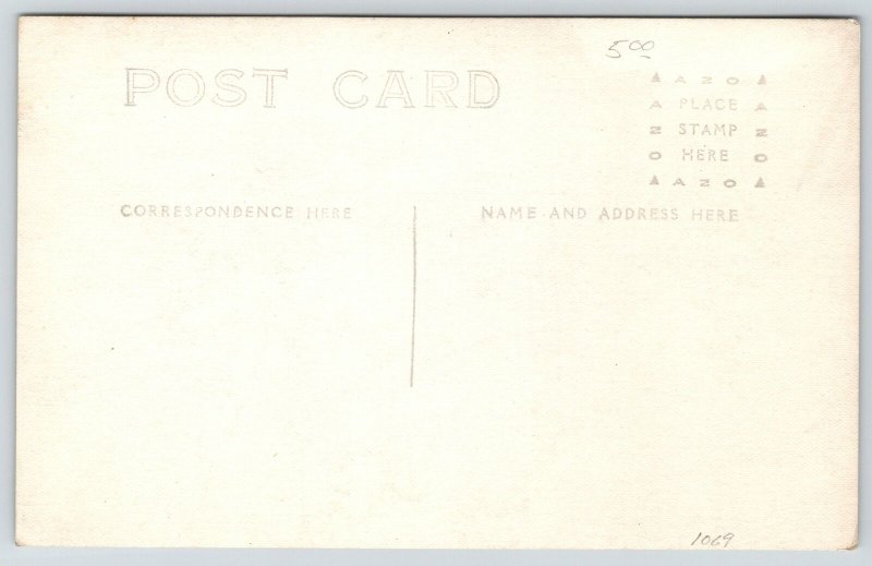 Real Photo Postcard~Horse Drawn Work Sled~Mother & Son~Farm~c1908 RPPC