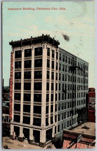 Oklahoma City Oklahoma 1912 Postcard Insurance Building