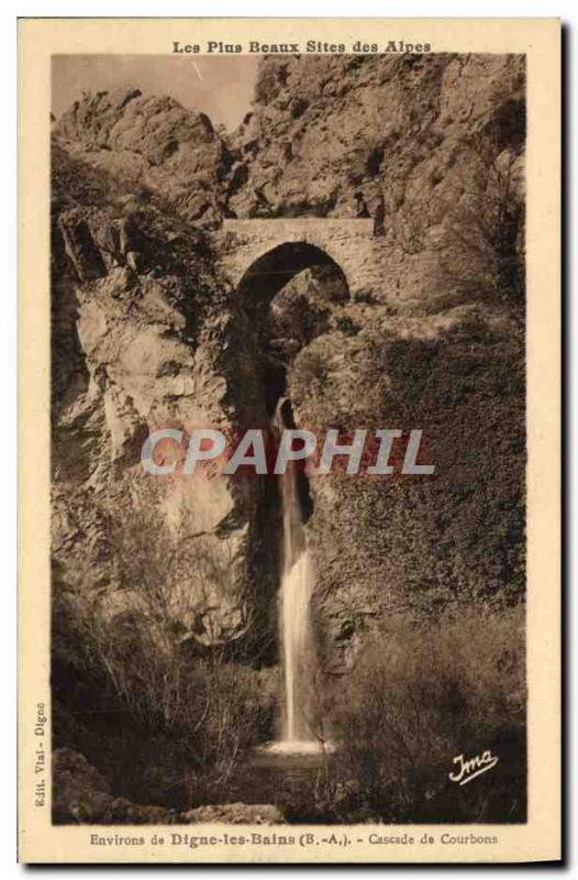 Old Postcard The Pius Fine Sites Des Alpes Envinrons De Digne Les Bains Casca...