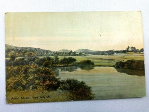 Athol MA-Massachusetts, 1912 View Tully Mountain & Lake Vintage Postcard