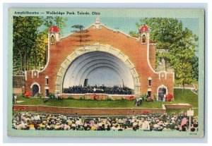 Vintage Amphitheatre Walbridge Park Toledo. Ohio. Postcard F145E