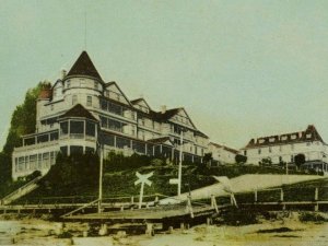 C.1898-1905 Sea Beach Hotel, Santa Cruz, Cal. Vintage Postcard P102