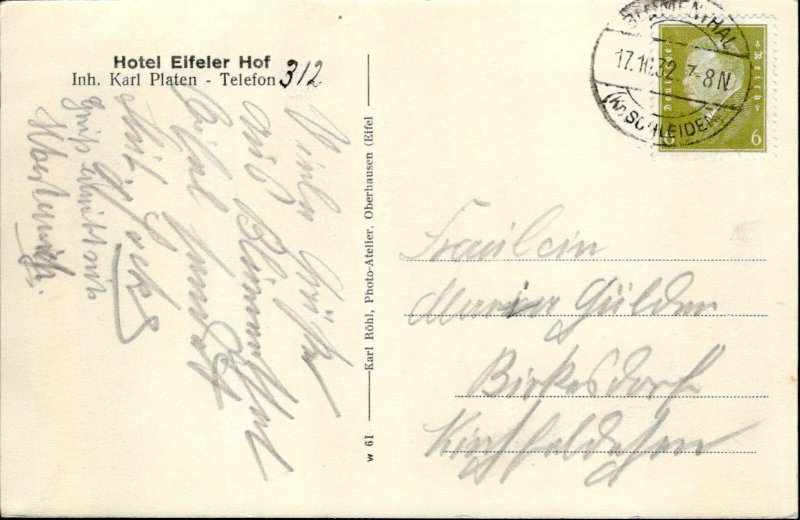 Lot346 luftkurort blumenthal eifel hotel eifeler hof germany