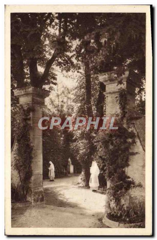 Old Postcard Delivrande The Convent of the Virgin Fidele L & # 39Entree Park