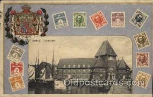 Stamps on Denmark 1904 postal used unknown,  stamp missing, postal marking on...
