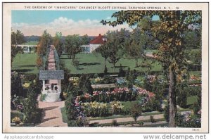 New York Saratoga Springs The Gardens Of Inniscrra Chauncey Olcott Cottage 1932