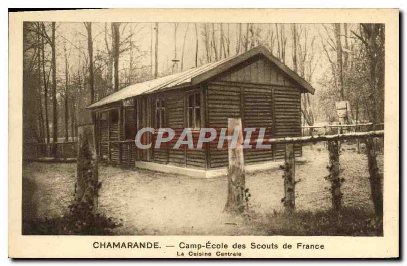 Old Postcard Scout Jamboree Scout Camp School Chamarande Scouts of France's c...