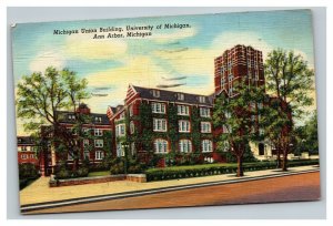 Vintage 1946 Postcard Michigan Union Building University of Michigan Ann Arbor