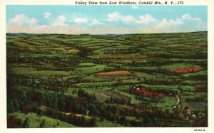 Vintage Postcard Valley View From East Windham Catskill Mountains New York NY