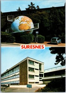 VINTAGE POSTCARD CONTINENTAL SIZE THE OUTDOOR SCHOOL AT SURESNES FRANCE 1970s