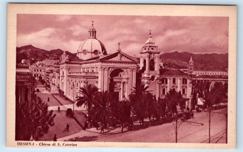 MESSINA - Chiesa di S. Caterina ITALY Postcard