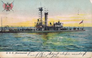 USS Miantonomah, Mine Planter? US Navy, at Sea, 1906, Ship